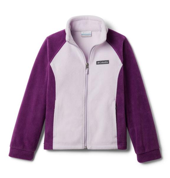 Columbia Benton Springs Fleece Jacket Navy Pink For Girls NZ71926 New Zealand